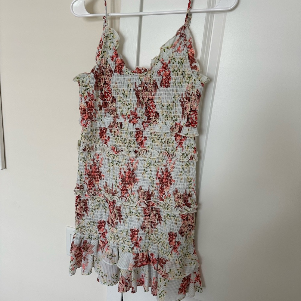 Zara blue floral dress